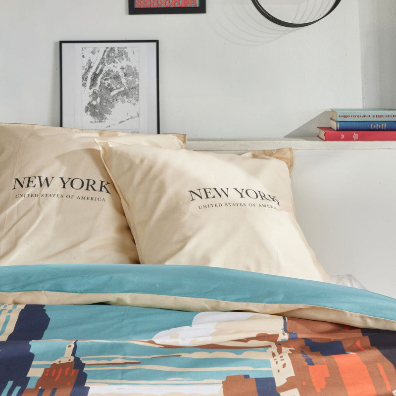 Parure Housse de Couette New York Beige - Today Java