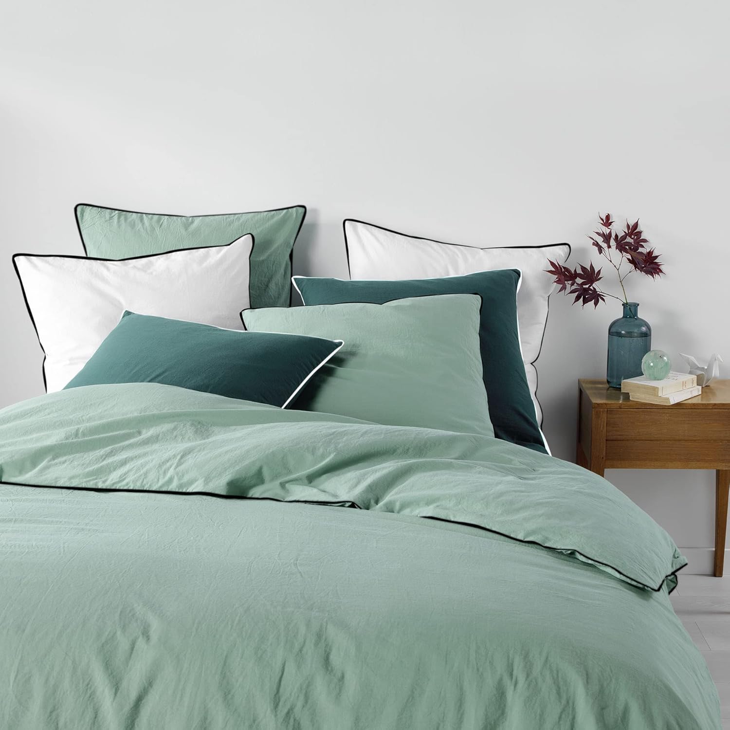 Parure de Lit Coton Lavé Linette 240x220 | Douceur d'Intérieur
