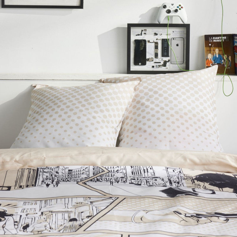 Parure Housse de Couette Manga Beige - Today Java