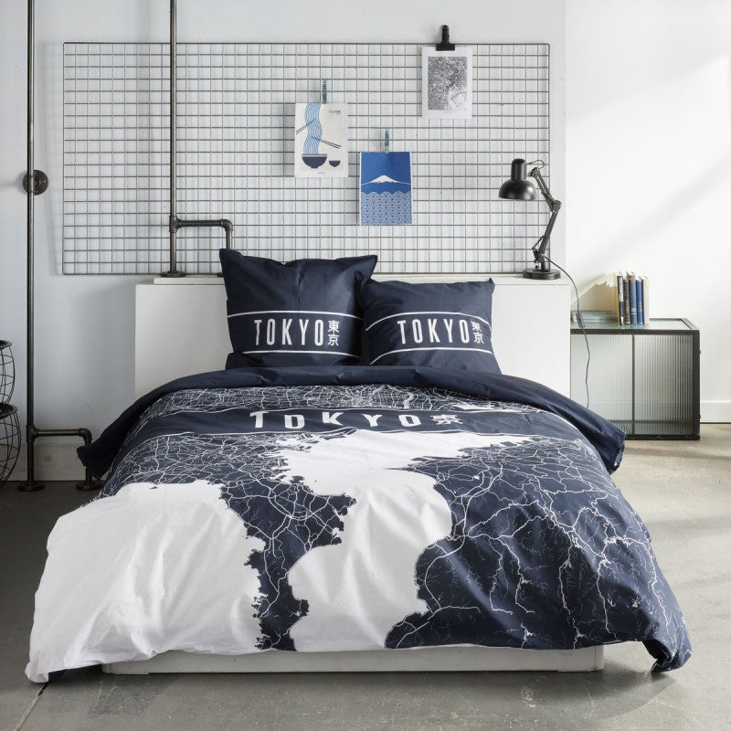 Parure Housse de Couette Tokyo Plan - Today Java